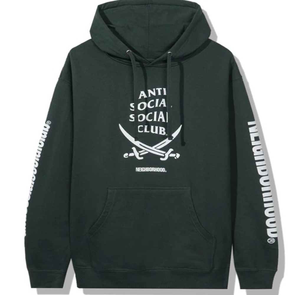 Anti Social Social Club X Neighborhood 61X Hoodie Forest Green *Size S*